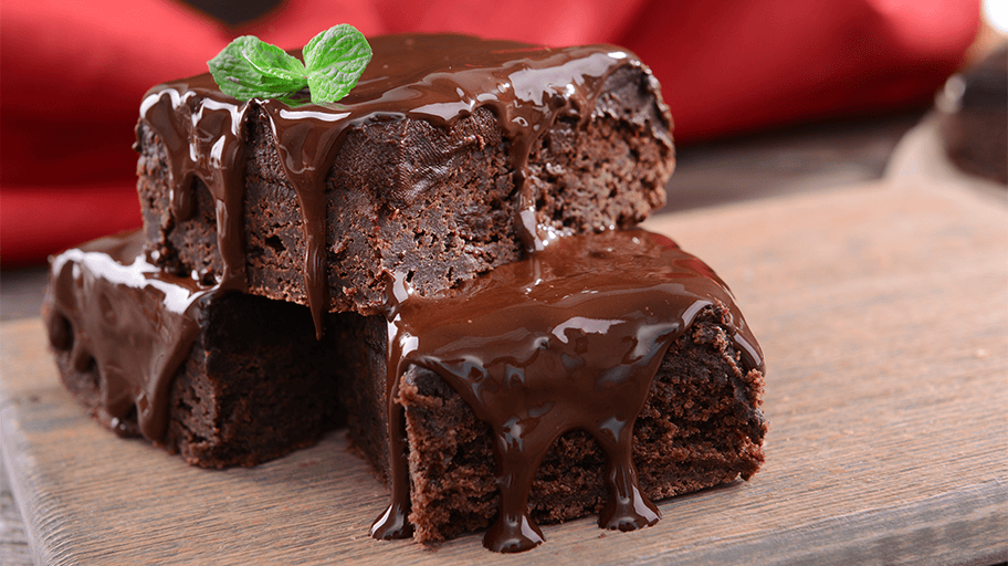 Grading chocolate brownie pieces