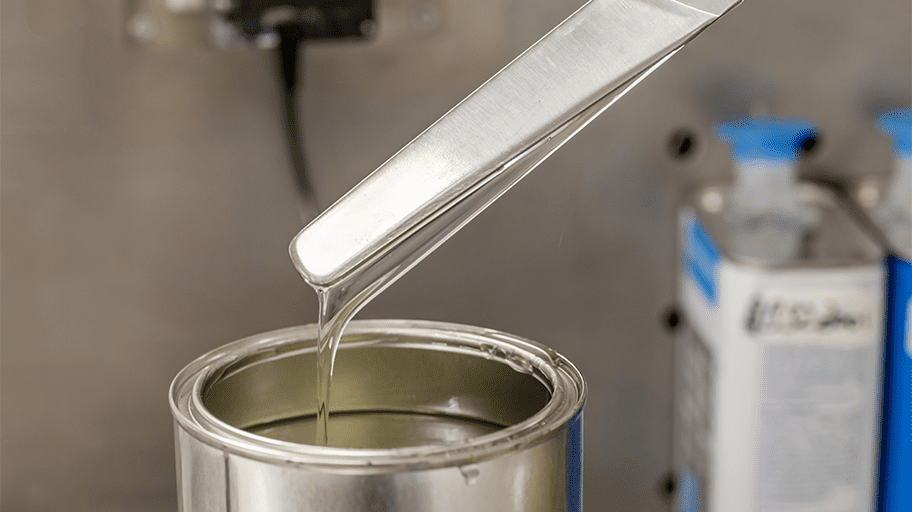 Filtering acrylic resin