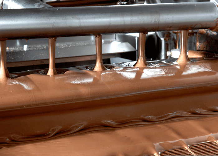 filtering liquid chocolate