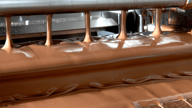 filtering liquid chocolate