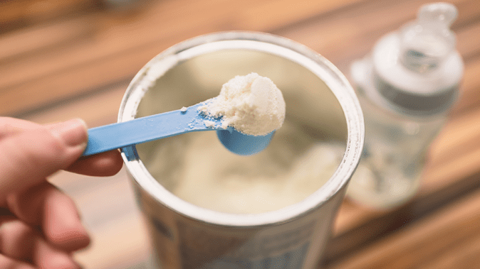 screening milk powder