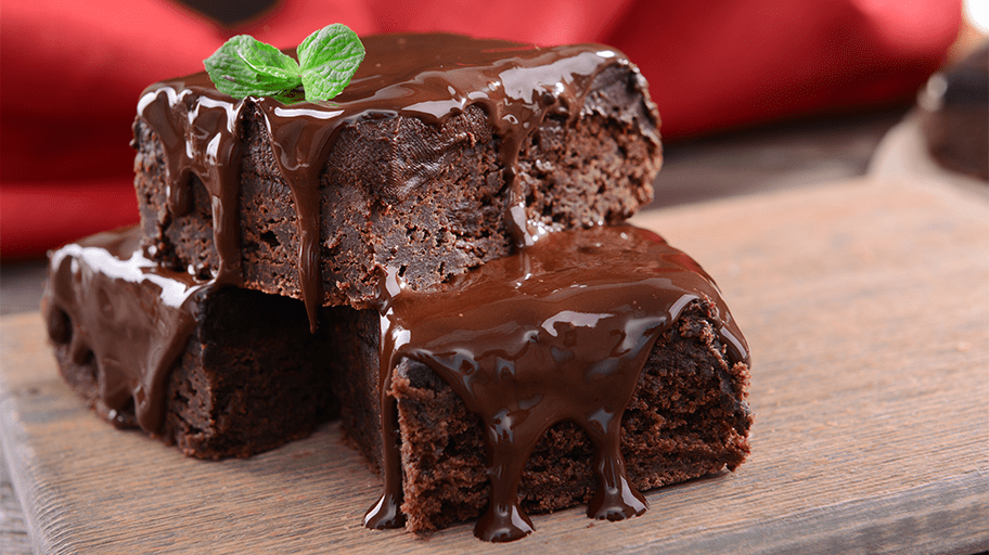 Grading chocolate brownie pieces