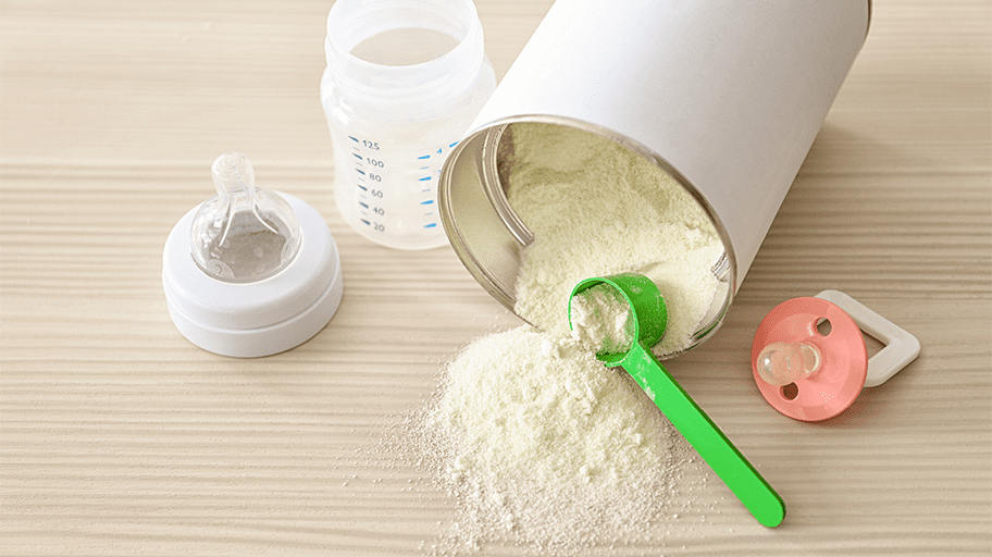 Removing oversize from milk powder