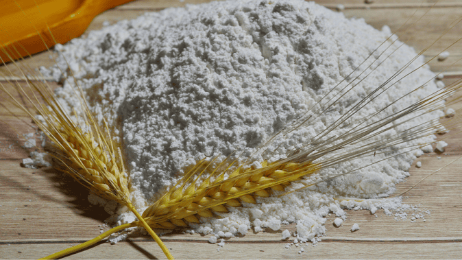 Ultrasonic screening of wheat flour