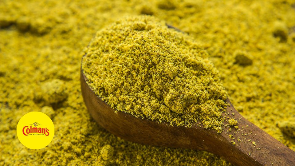 Screening mustard flour
