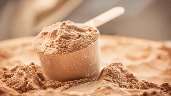 screening whey powder