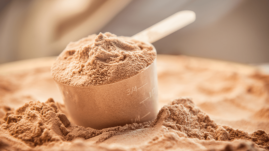 screening whey powder
