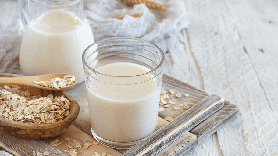 Liquid solid separation of oat milk