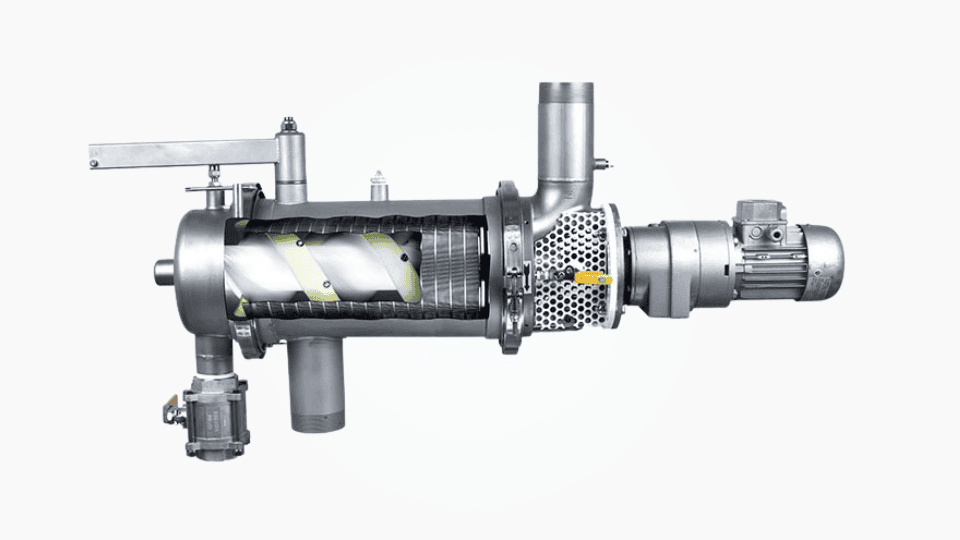 Automatic self-cleaning filter for specialty liquid chemicals