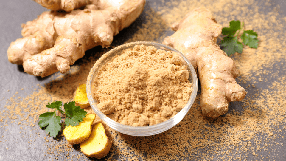 Screening freeze-dried ginger