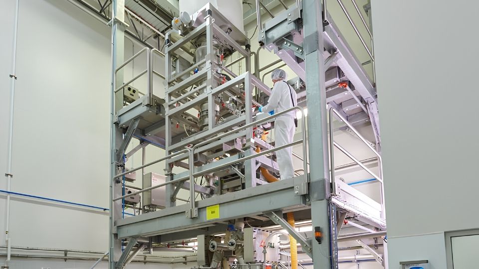 Sternmaid installed the Russell Compact Sieve® to screen food powders before they enter the blender.